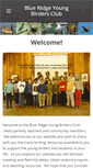 Mobile Screenshot of blueridgeyoungbirders.org